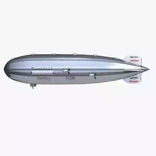 Zeppelin Hindenburg OUTDATED 3D model Zeppelin Hindenburg OUTDATED 3D model