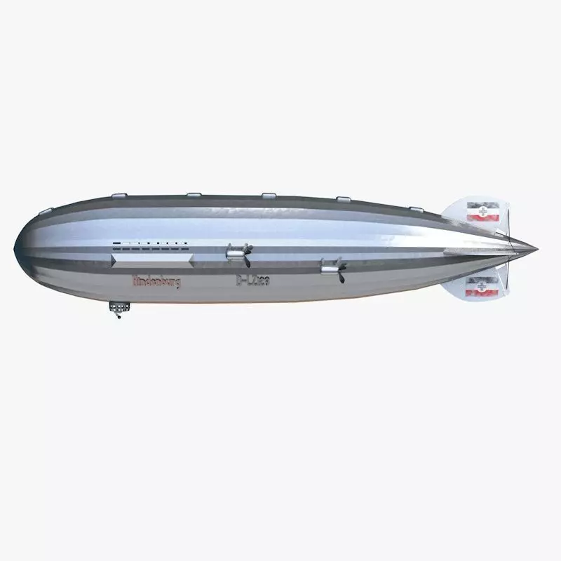 Zeppelin Hindenburg OUTDATED 3D model_0