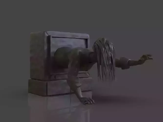 Sadako Ringu plus Timelapse 3D print model