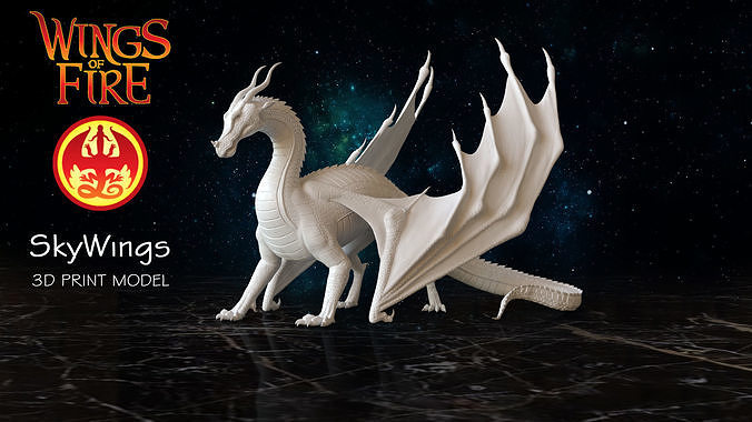 Dragon of Sky Tribe from Wings of Fire 3D print model