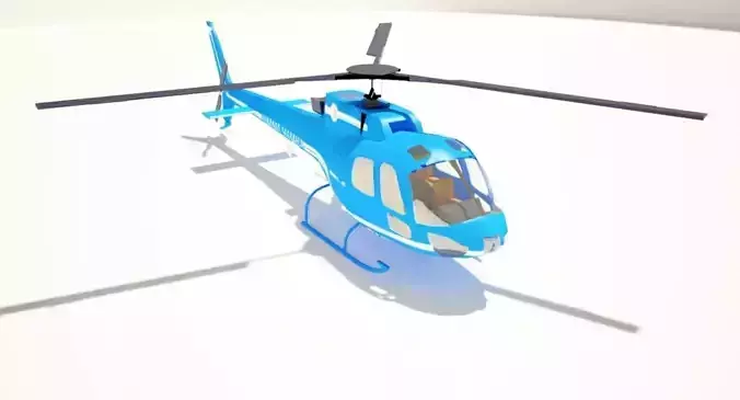 Basic Helicopter Free 3D model