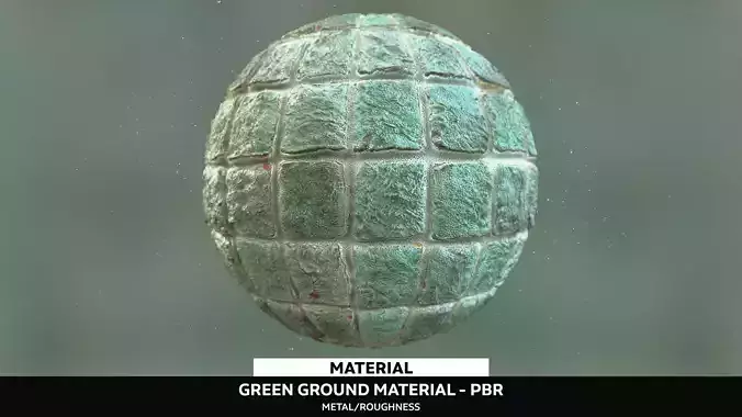Green Stone Material - PBR