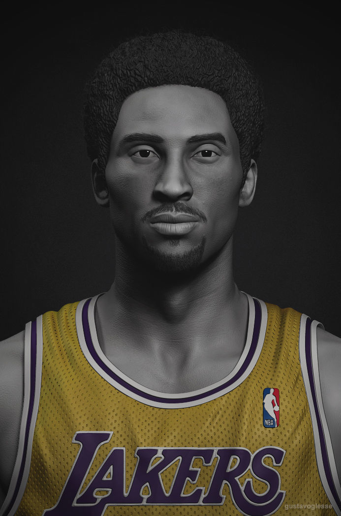 Kobe Bryant Bust 3D print model_4