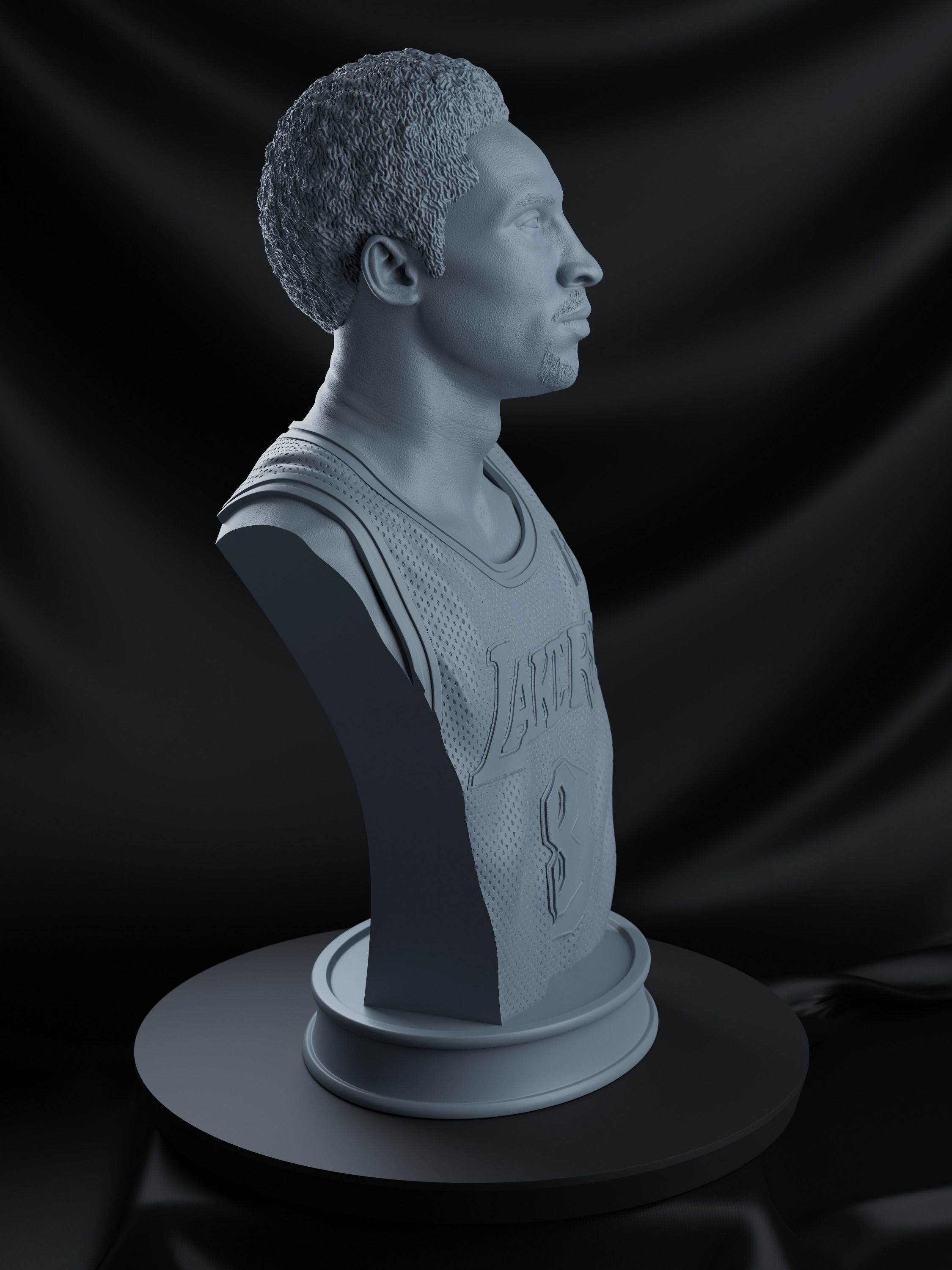 Kobe Bryant Bust 3D print model_3