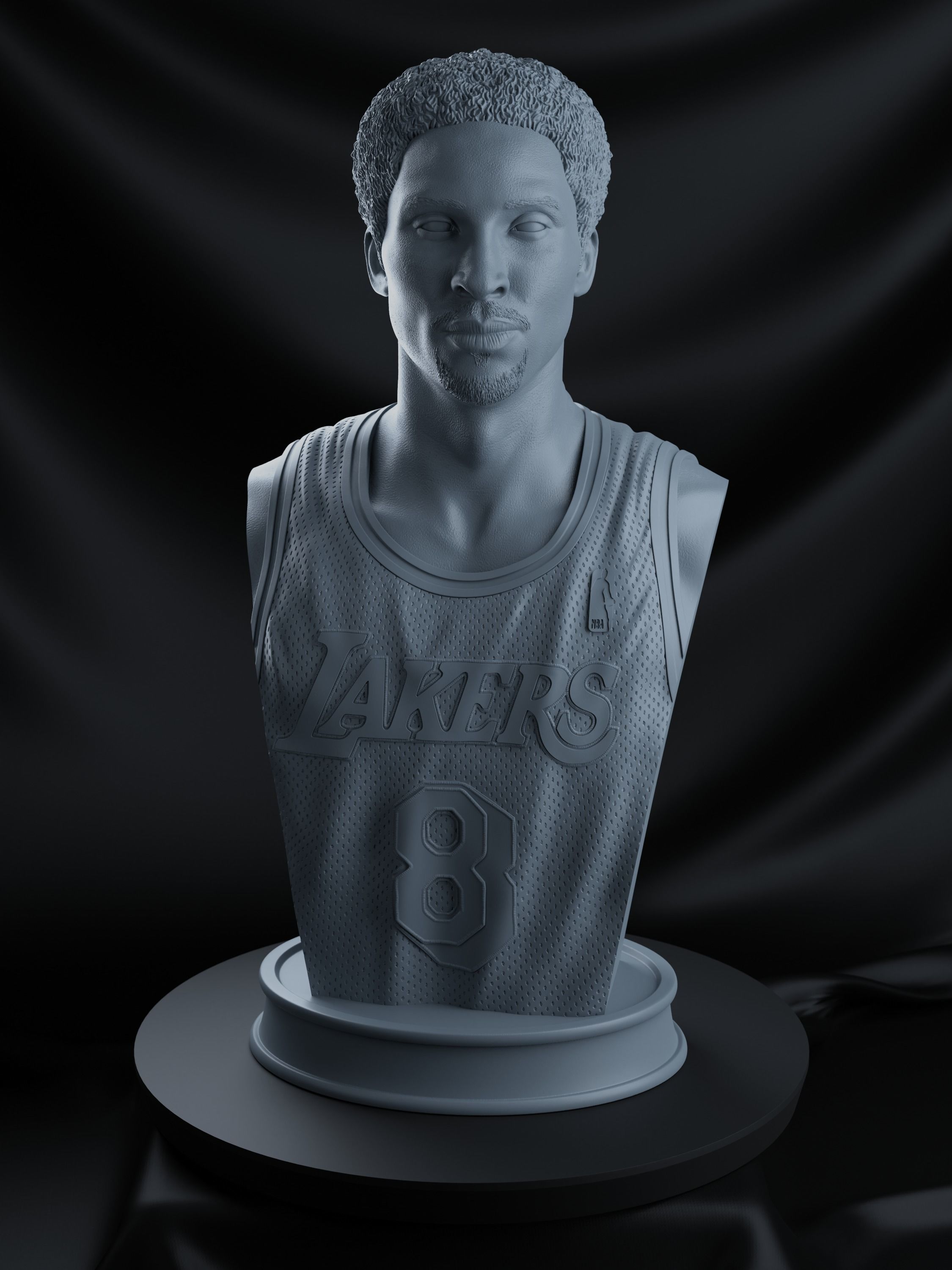 Kobe Bryant Bust 3D print model_2
