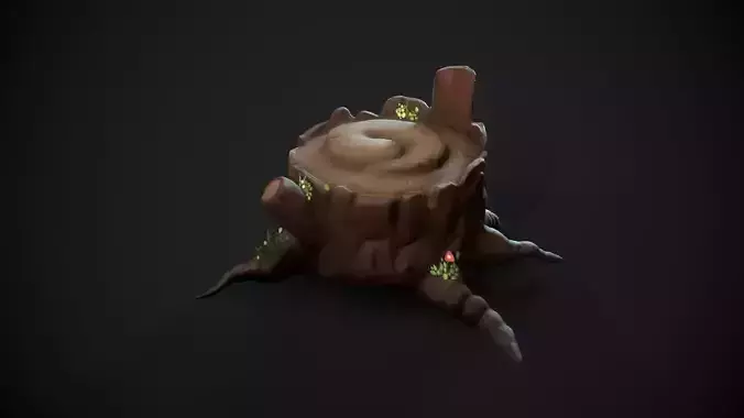 StylizedTrunk tree stump