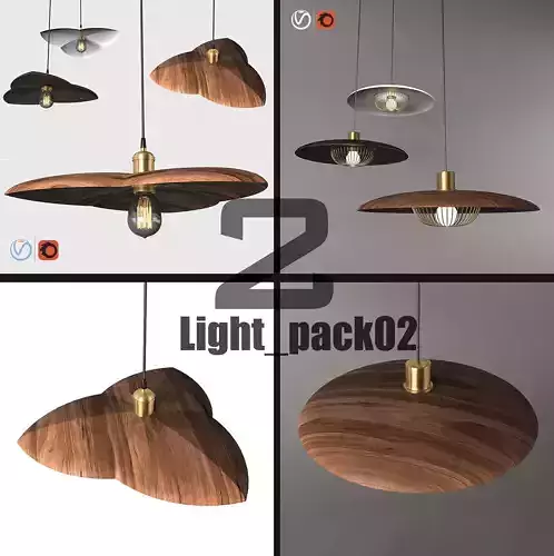 Ceil-Light-pack02 modern pendant lamp