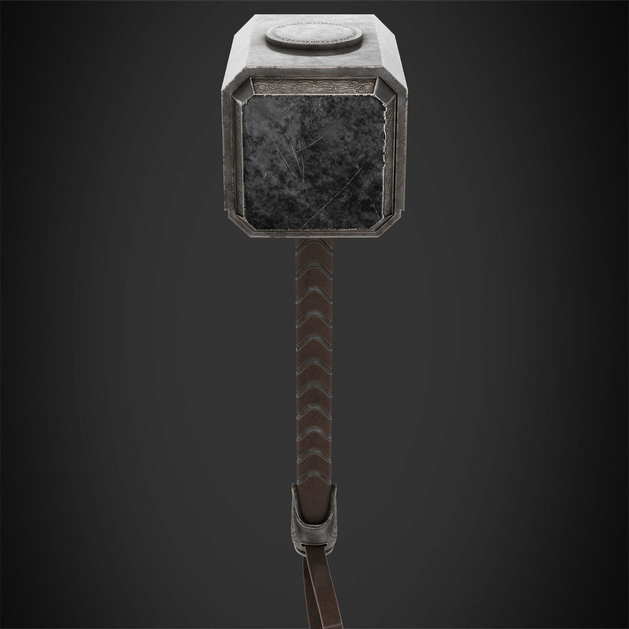 Thor Hammer Mjolnir for Cosplay 3D print model_4