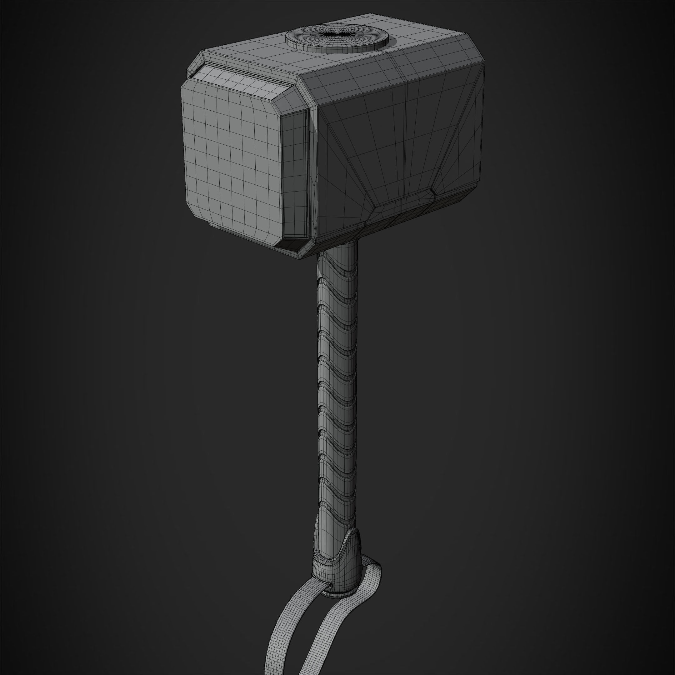 Thor Hammer Mjolnir for Cosplay 3D print model_17