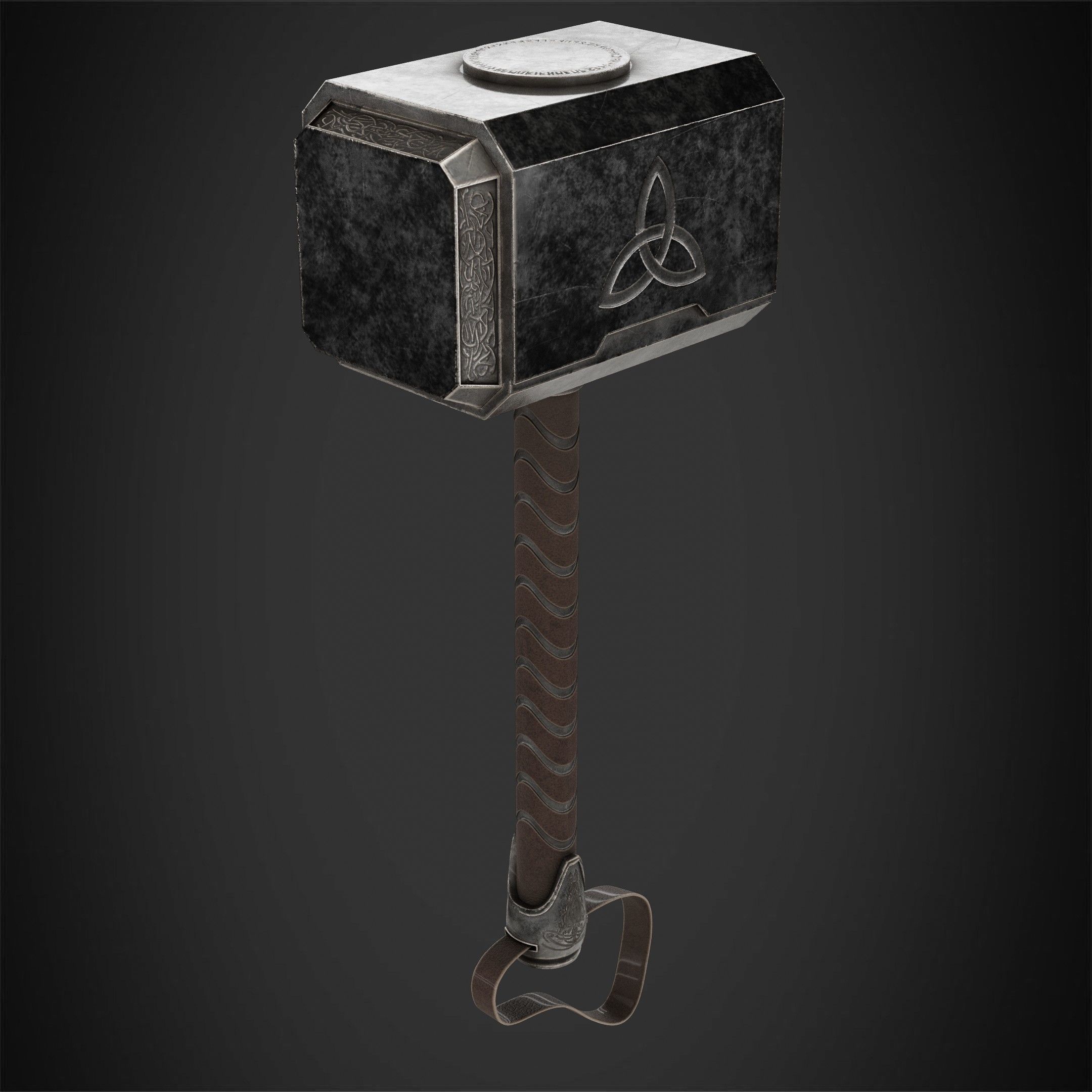 Thor Hammer Mjolnir for Cosplay 3D print model_9