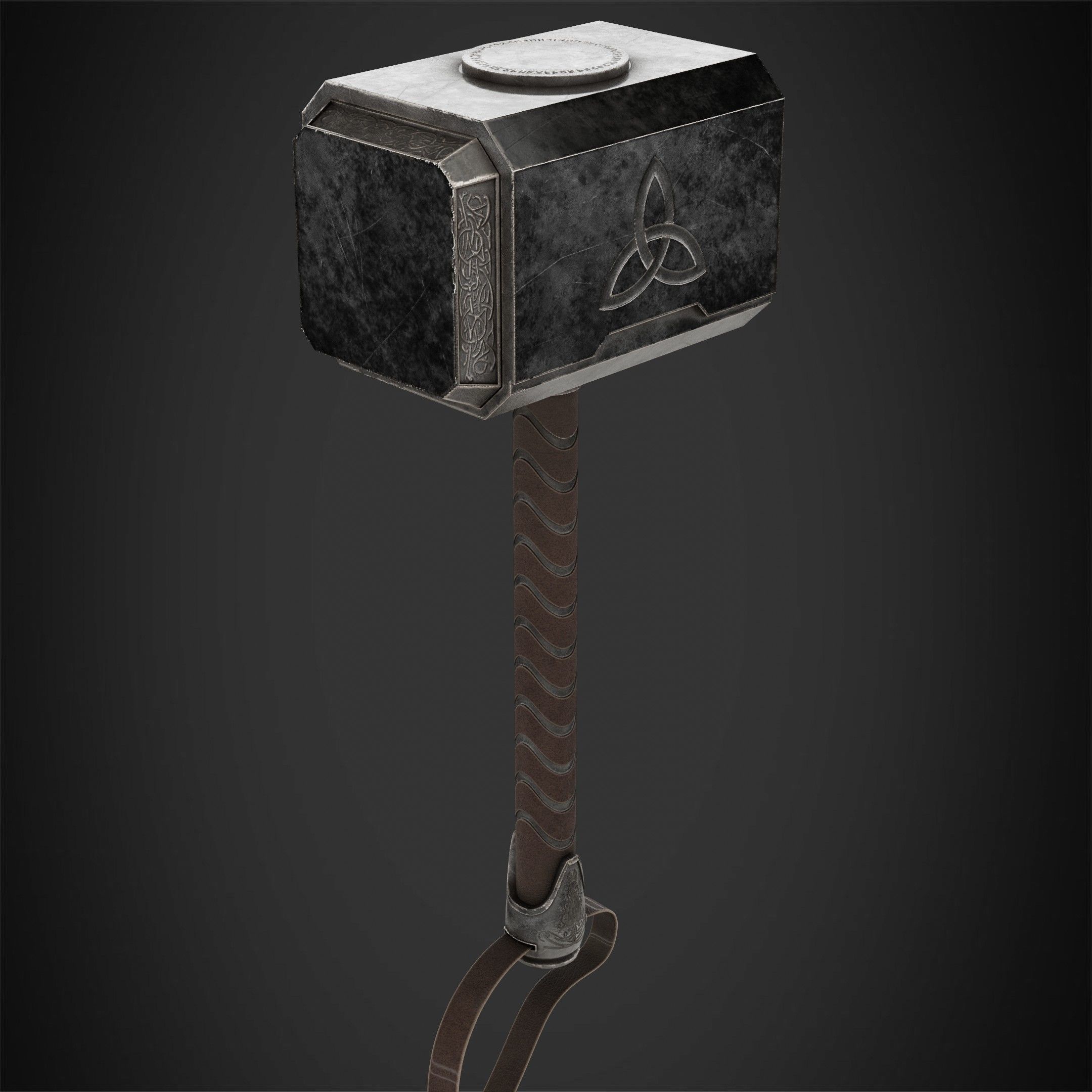 Thor Hammer Mjolnir for Cosplay 3D print model_5
