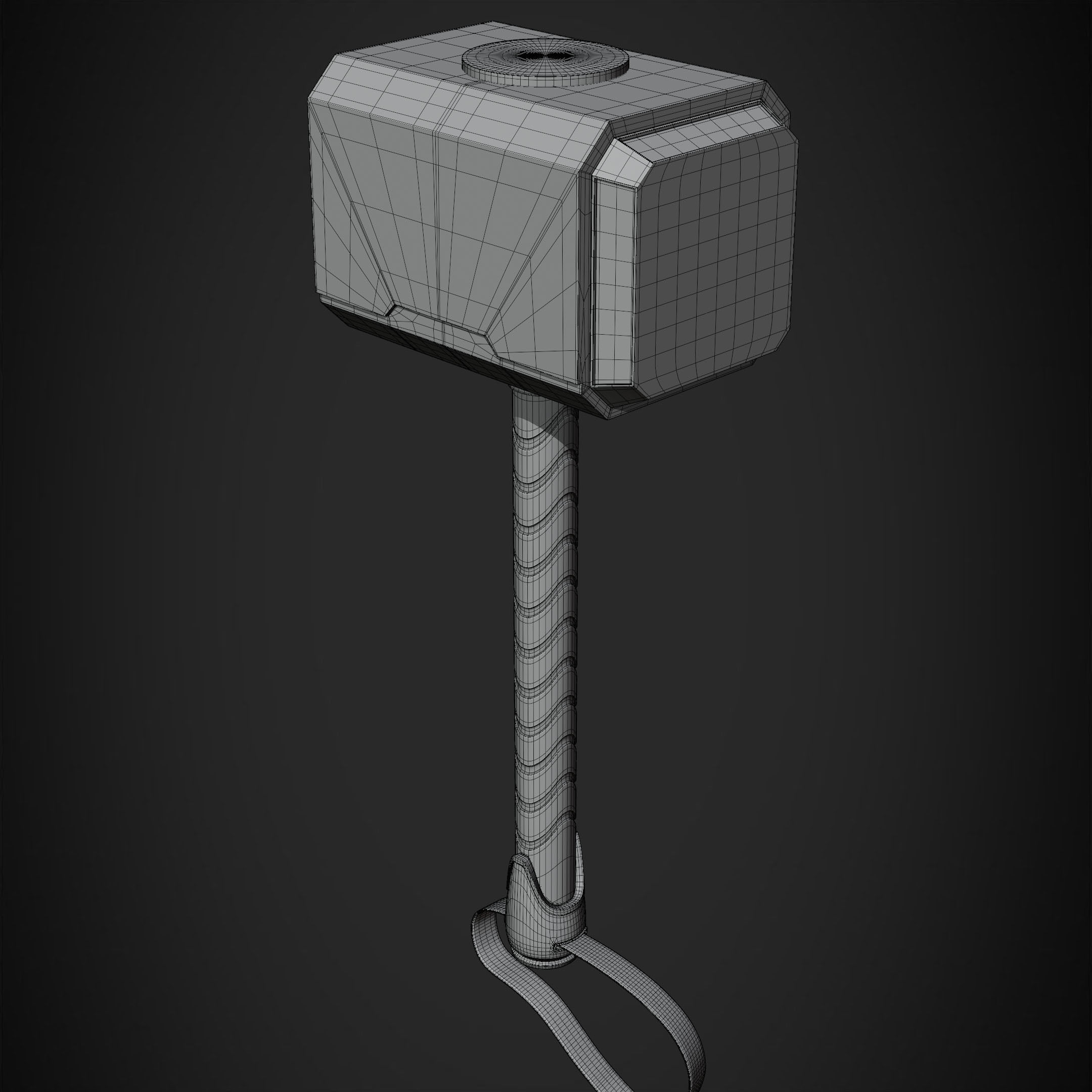 Thor Hammer Mjolnir for Cosplay 3D print model_13