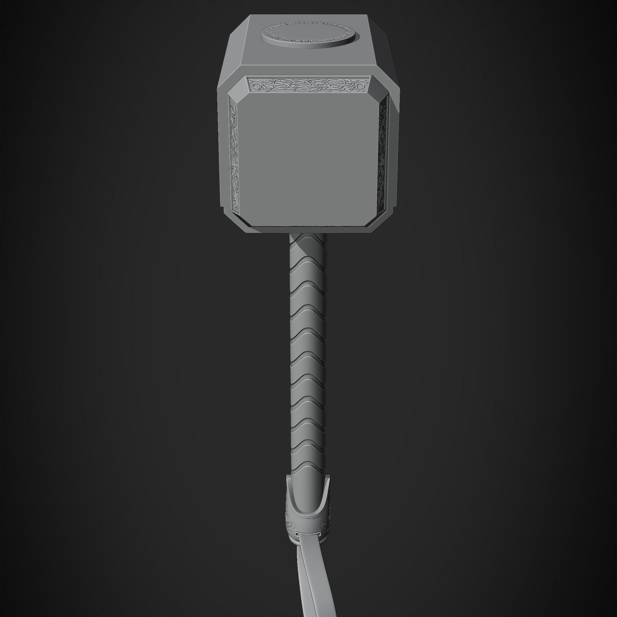 Thor Hammer Mjolnir for Cosplay 3D print model_14