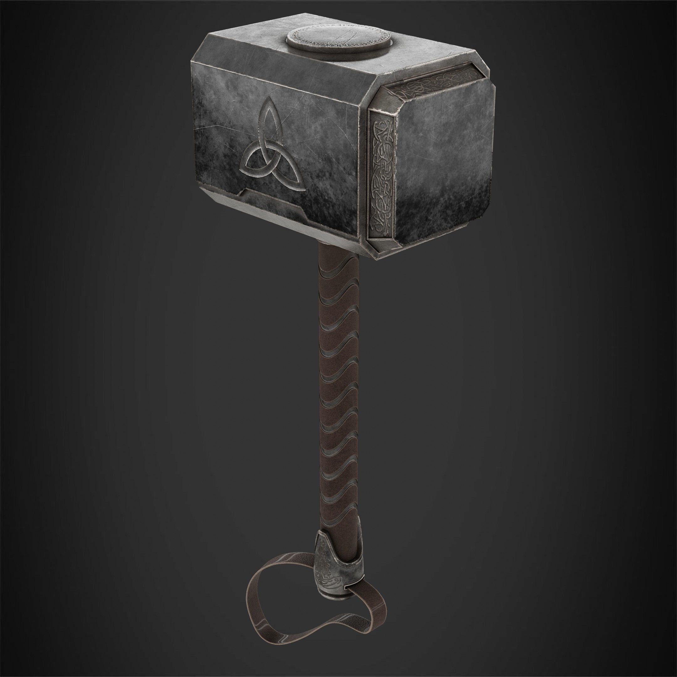 Thor Hammer Mjolnir for Cosplay 3D print model_7