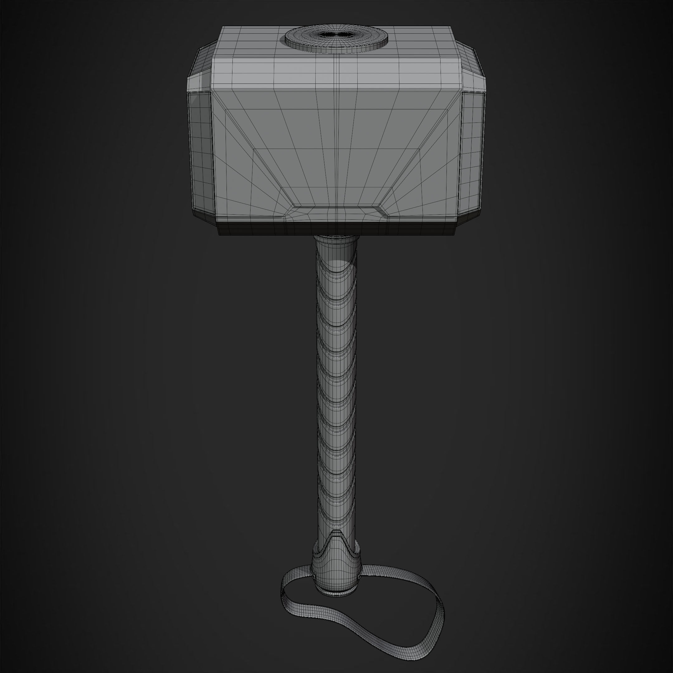 Thor Hammer Mjolnir for Cosplay 3D print model_11