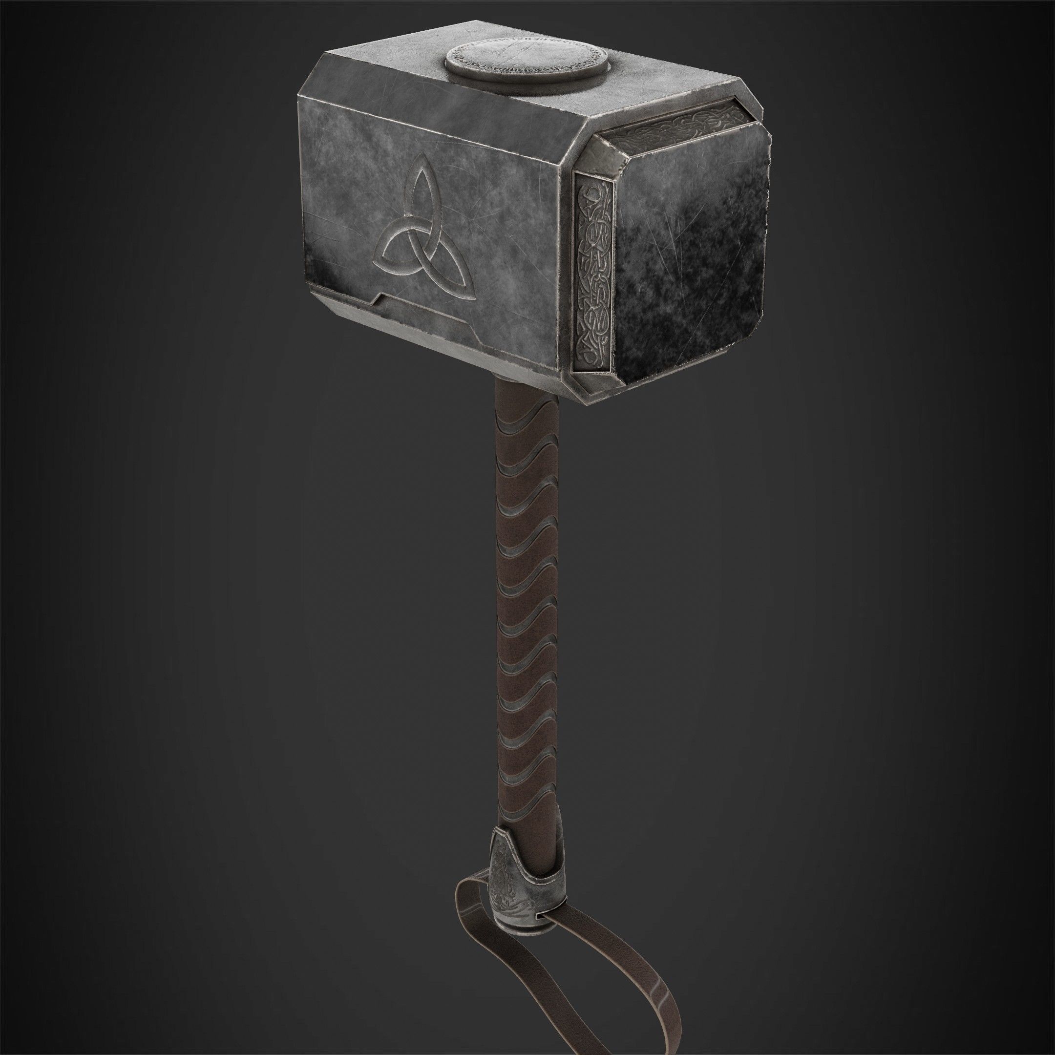 Thor Hammer Mjolnir for Cosplay 3D print model_3
