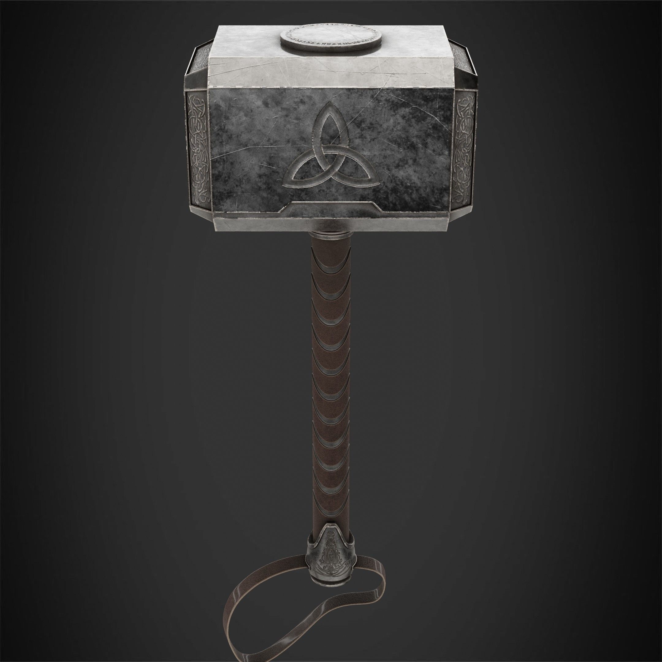 Thor Hammer Mjolnir for Cosplay 3D print model_6