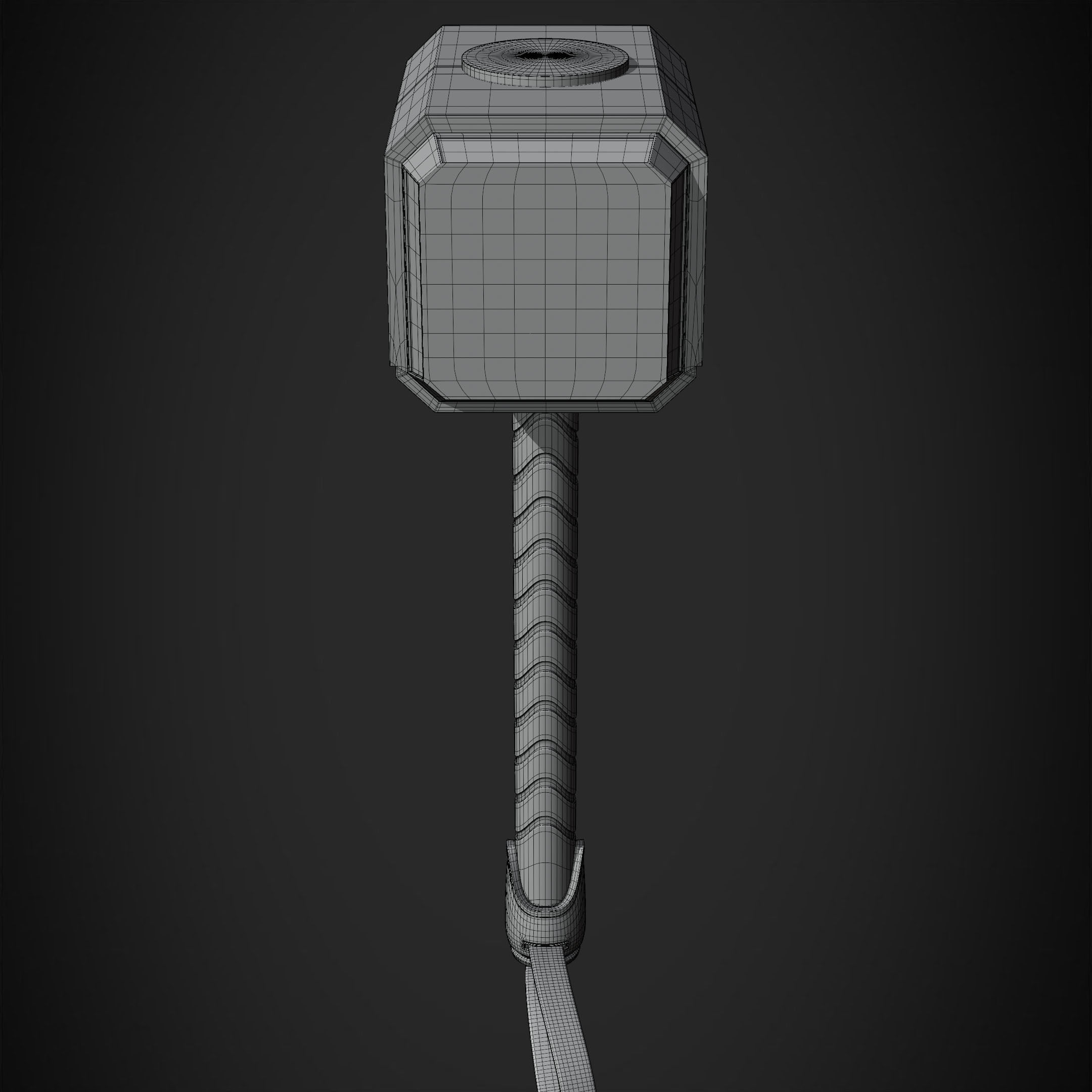 Thor Hammer Mjolnir for Cosplay 3D print model_15