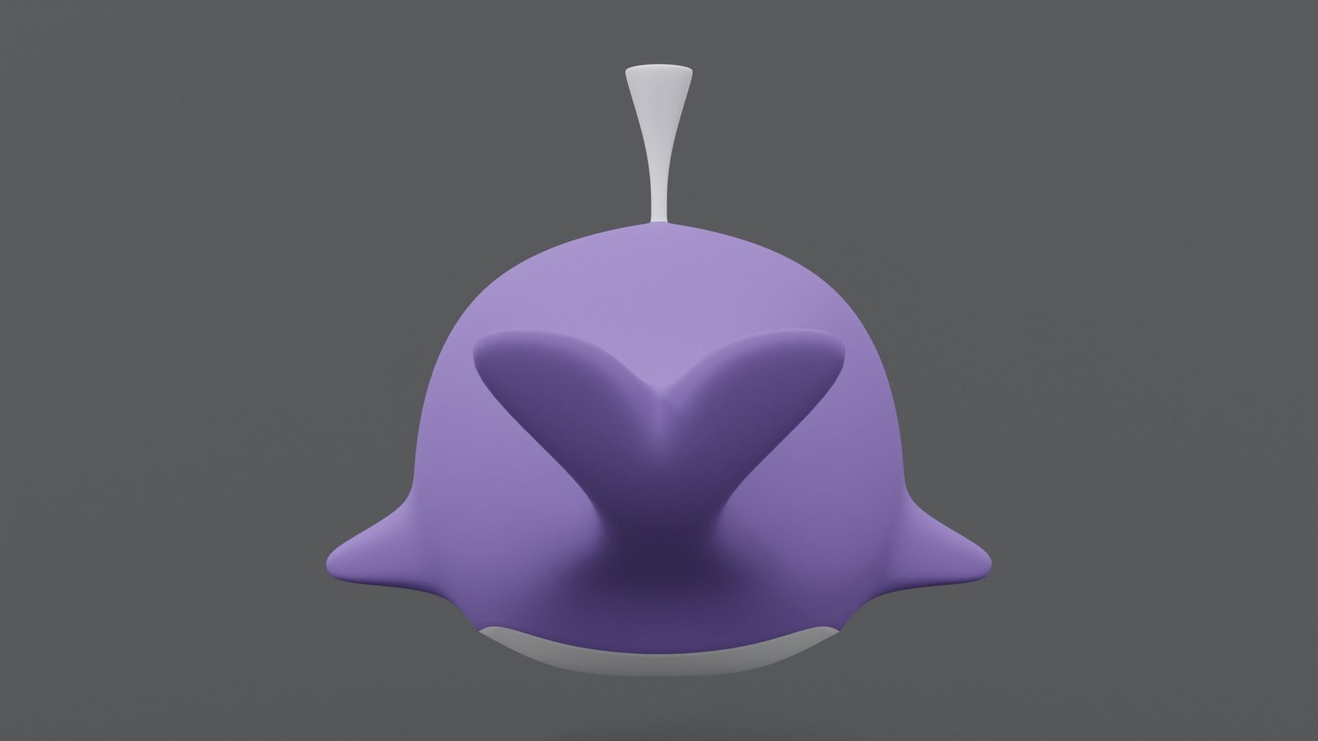 Cartoon Whale Toy 3D model_3