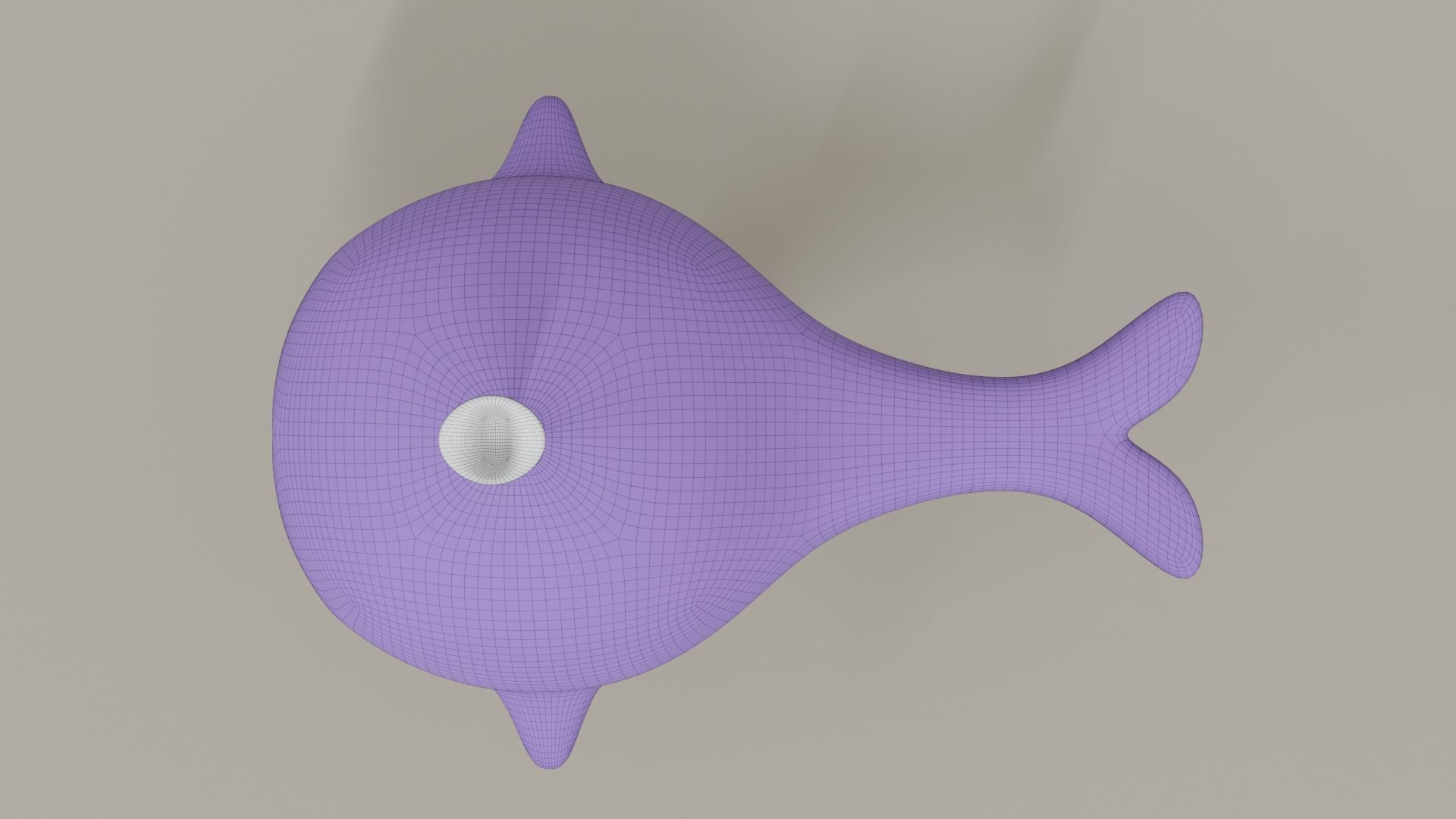 Cartoon Whale Toy 3D model_17