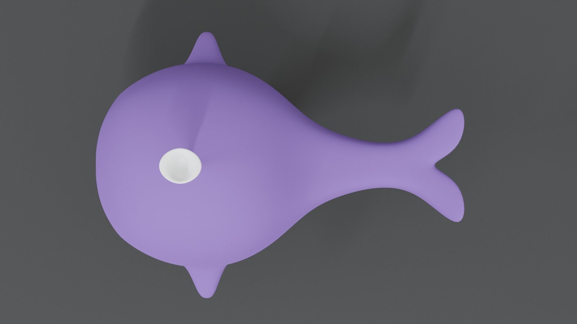 Cartoon Whale Toy 3D model_8