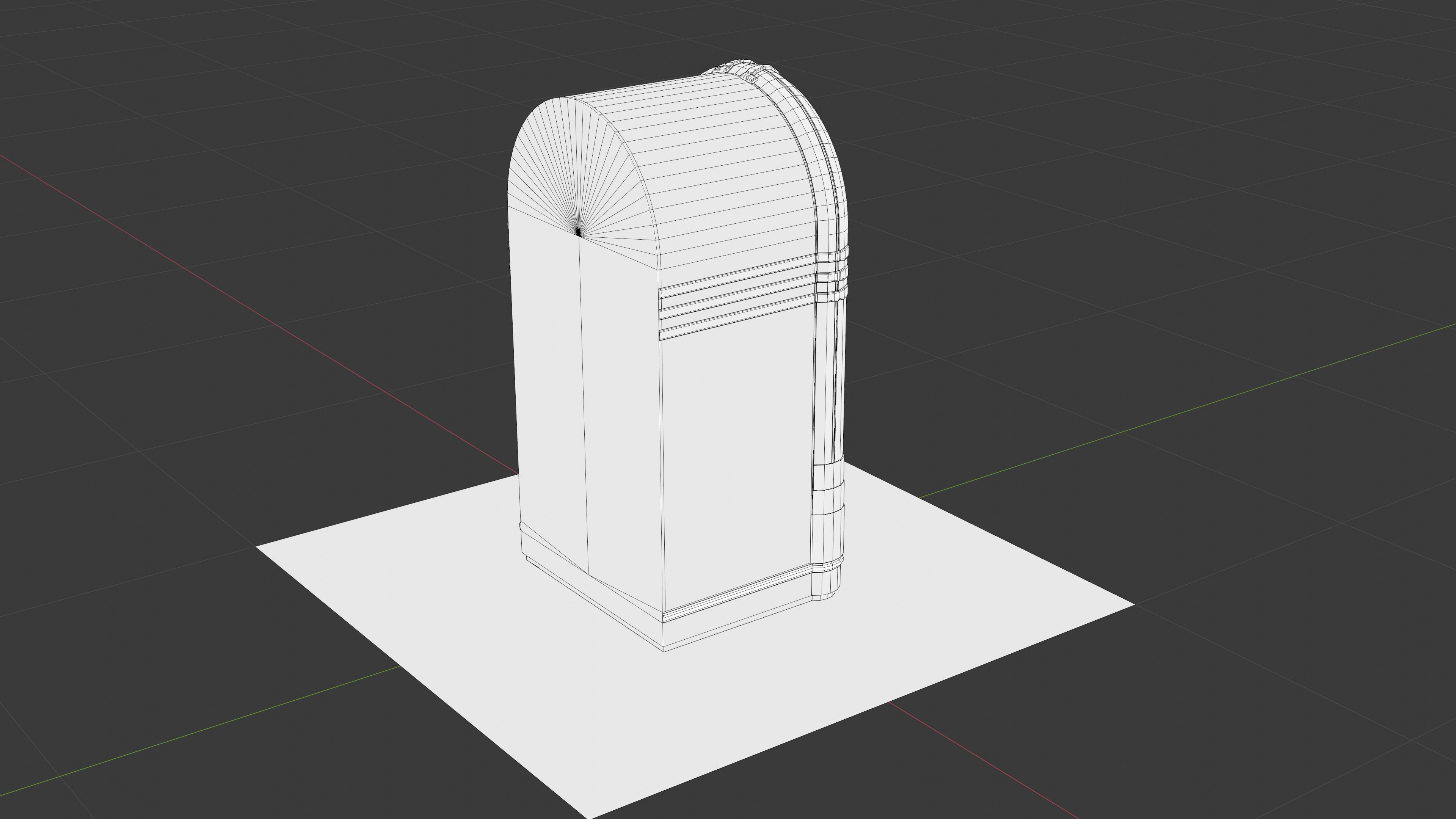 Vintage Jukebox Low-poly 3D model_9