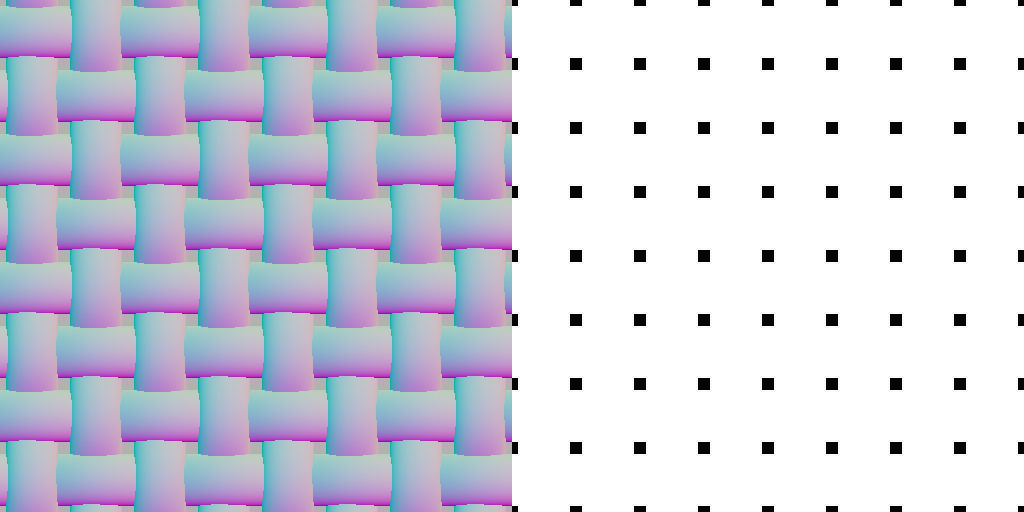 Weave pattern normal maps with Generator 3D model_5