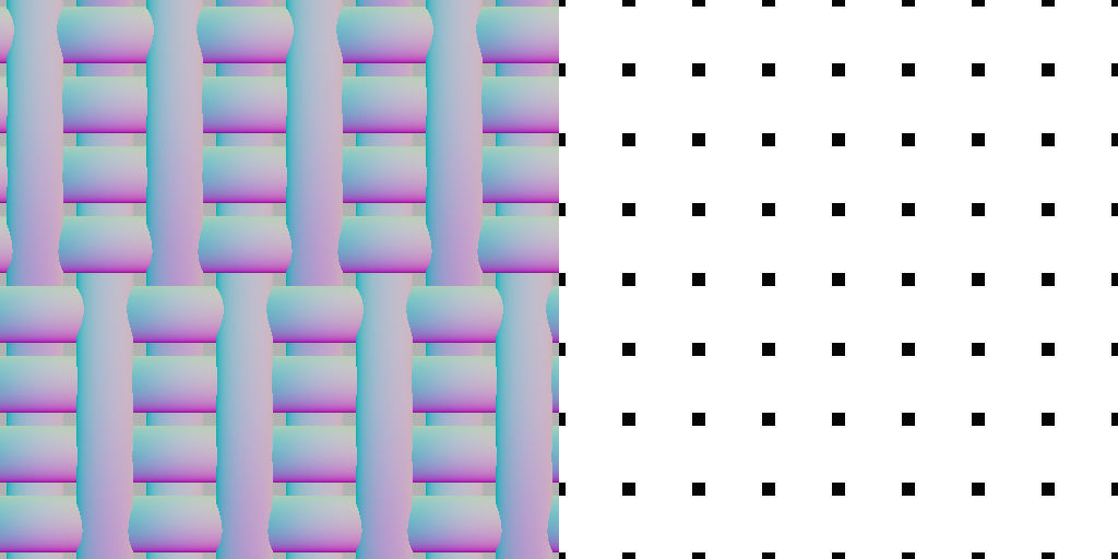 Weave pattern normal maps with Generator 3D model_7
