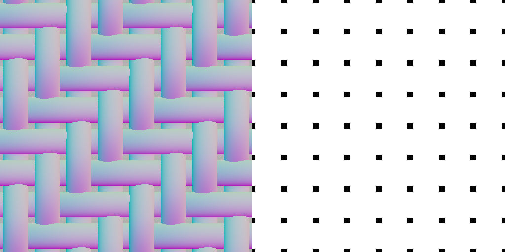 Weave pattern normal maps with Generator 3D model_1