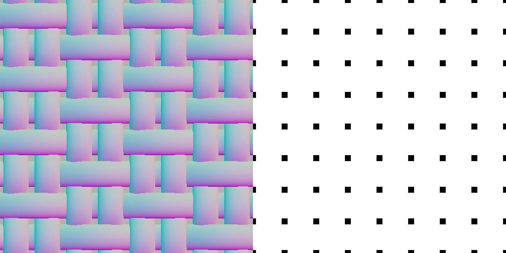 Weave pattern normal maps with Generator 3D model_9