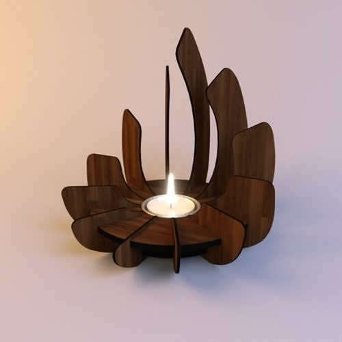 Candle Holder Free 3D model