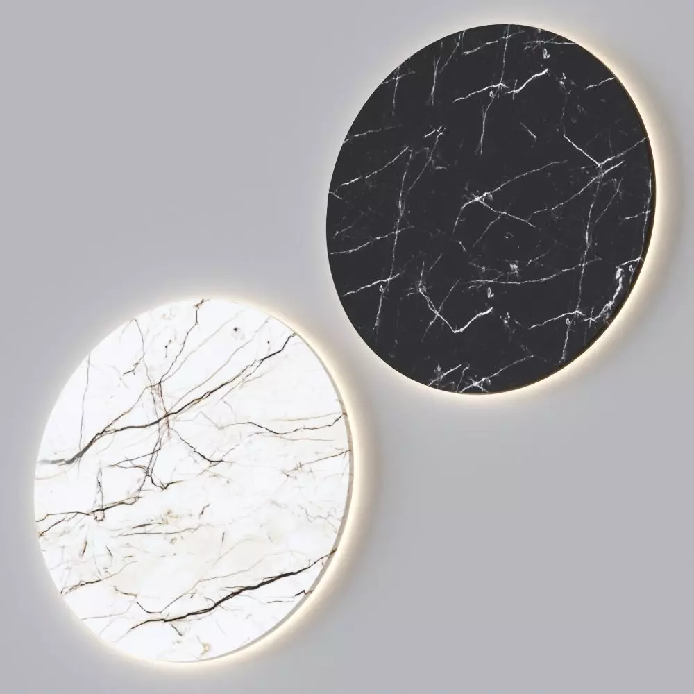 Delage - History marble sconce 3D model_0