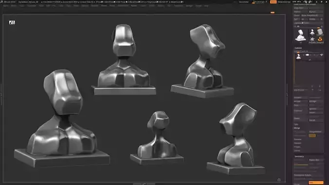 Modern Bust Sculpture 3d print model