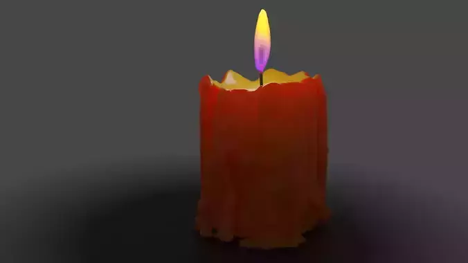  wax candle 3D model