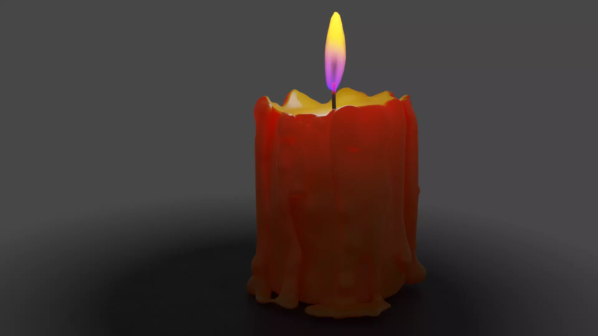 wax candle 3D model