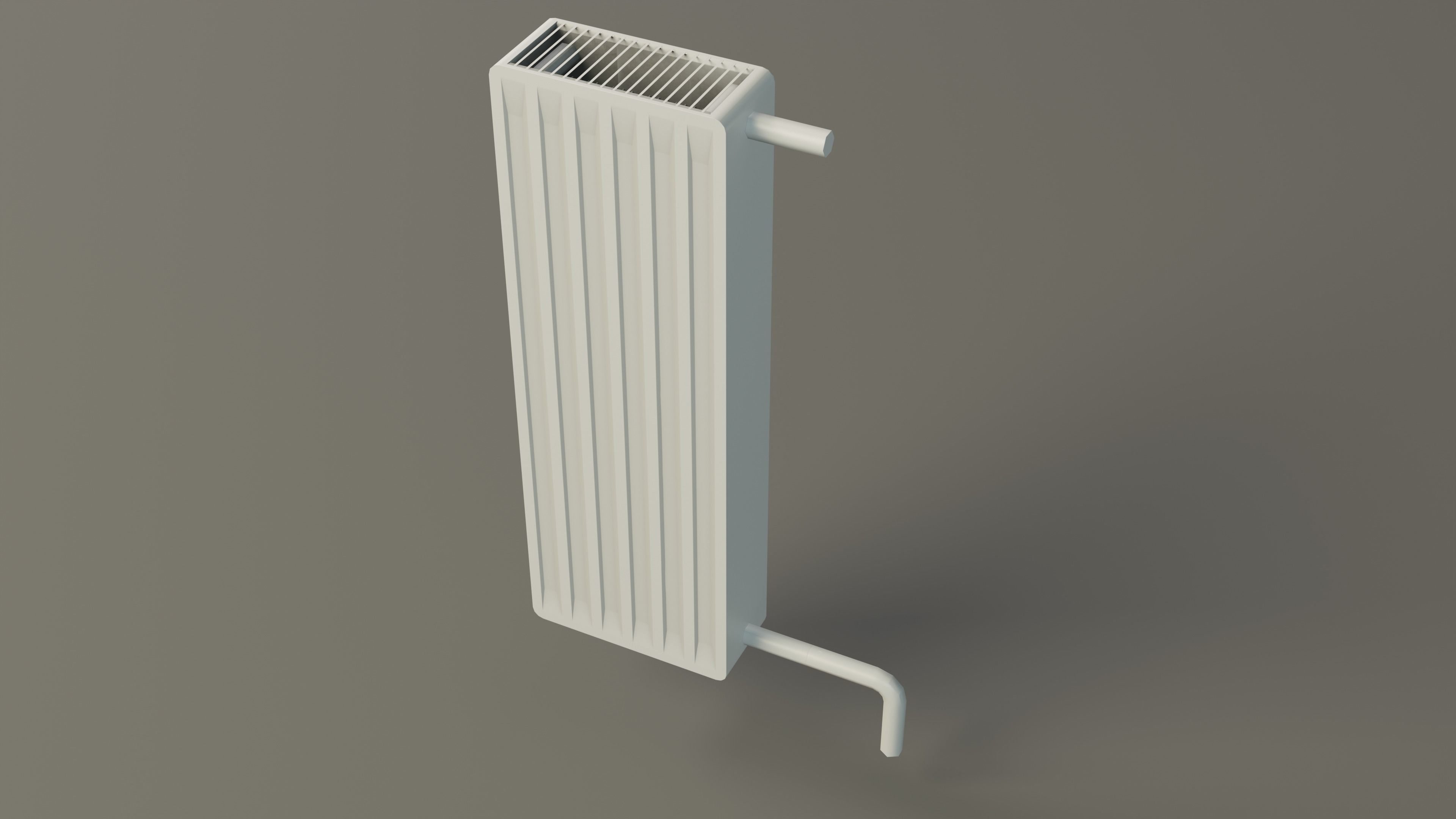 Modular Heating Radiator Low-poly 3D model_11