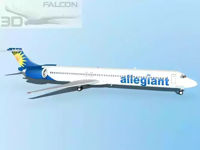 Falcon3D MD-80 Allegiant 3D model
