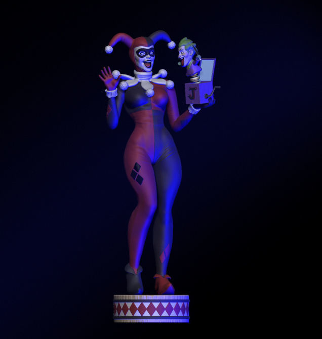 HARLEY QUINN  3D print model_4