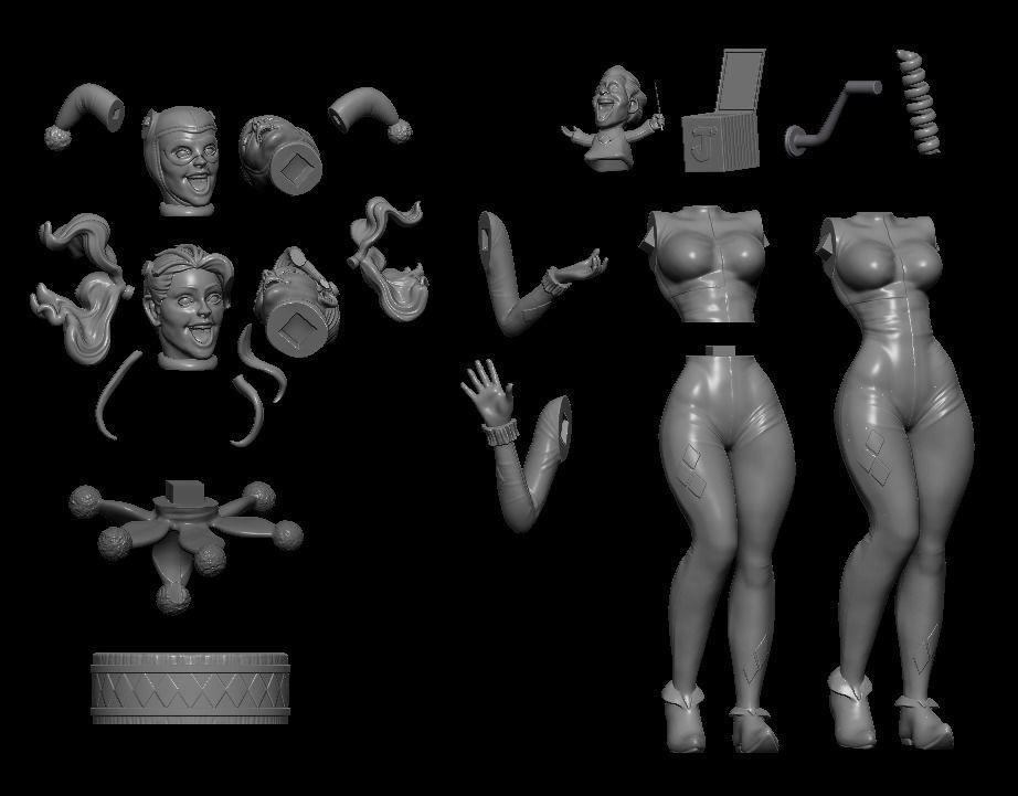 HARLEY QUINN  3D print model_7