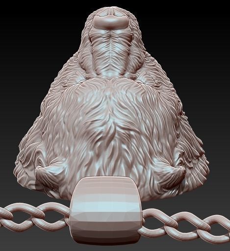 Bear Pendant Silver Gold  Print 3D print model_2