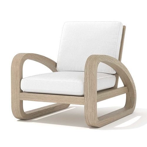 Restoration Hardware pascal chair 3D model