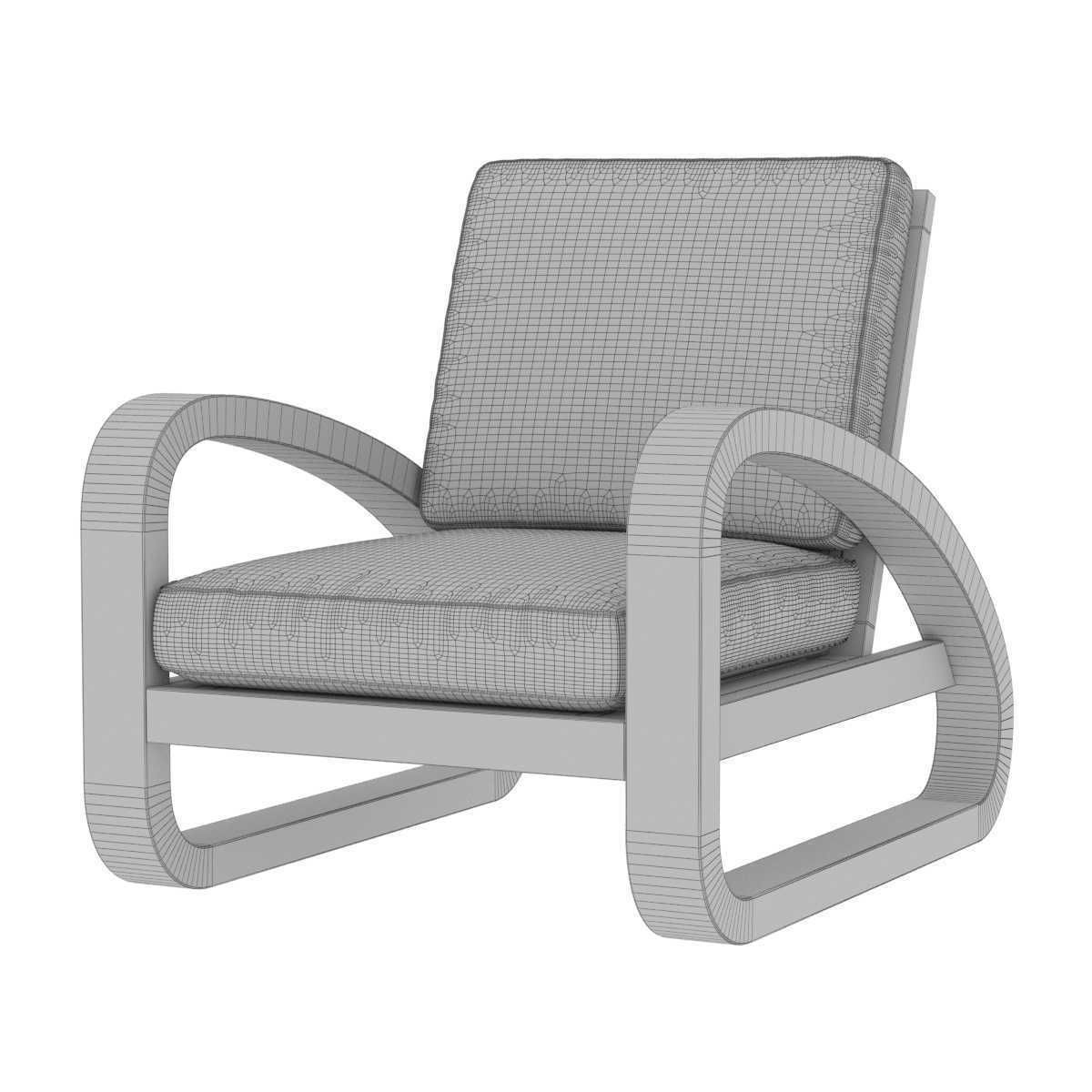 Restoration Hardware pascal chair 3D model_8