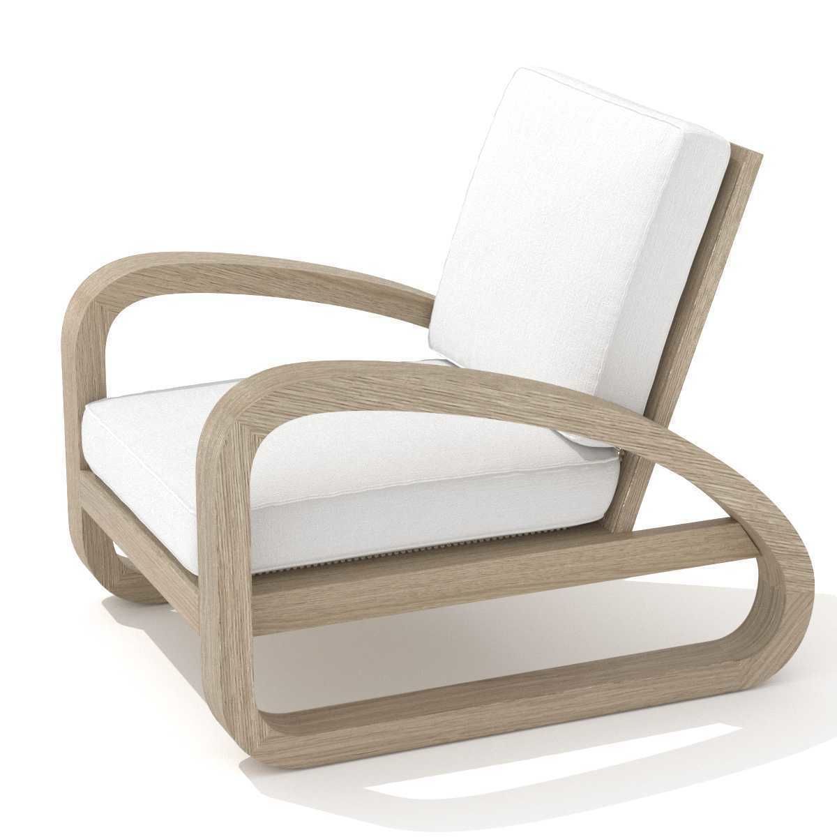 Restoration Hardware pascal chair 3D model_2