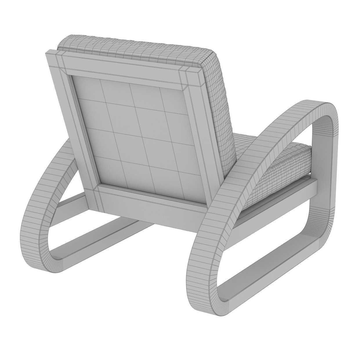 Restoration Hardware pascal chair 3D model_9