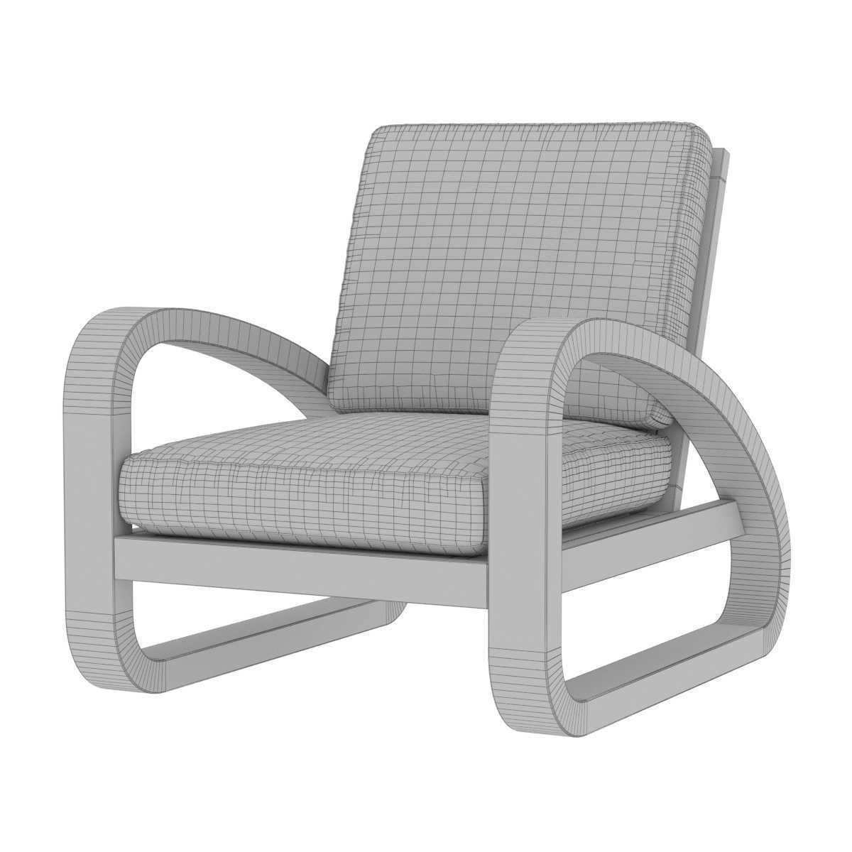 Restoration Hardware pascal chair 3D model_7