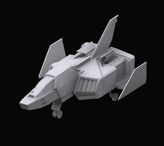 Gundam EF Corefighter model 3D model