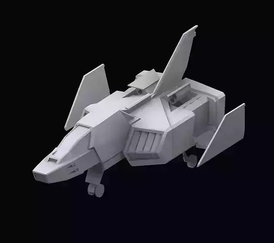 Gundam EF Corefighter model 3D model