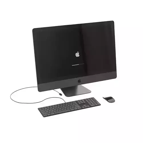 Apple iMac Pro 2020 3D model