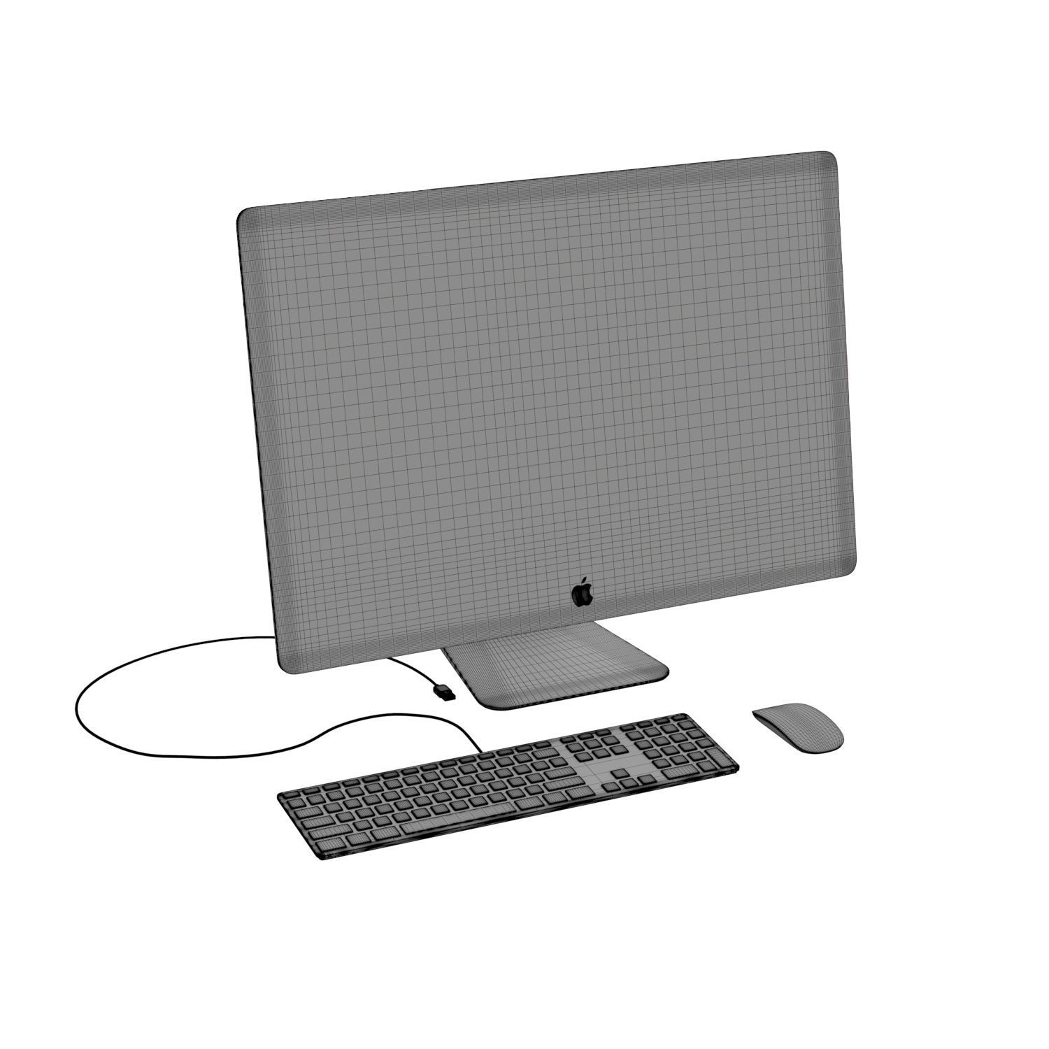 Apple iMac Pro 2020 3D model_4