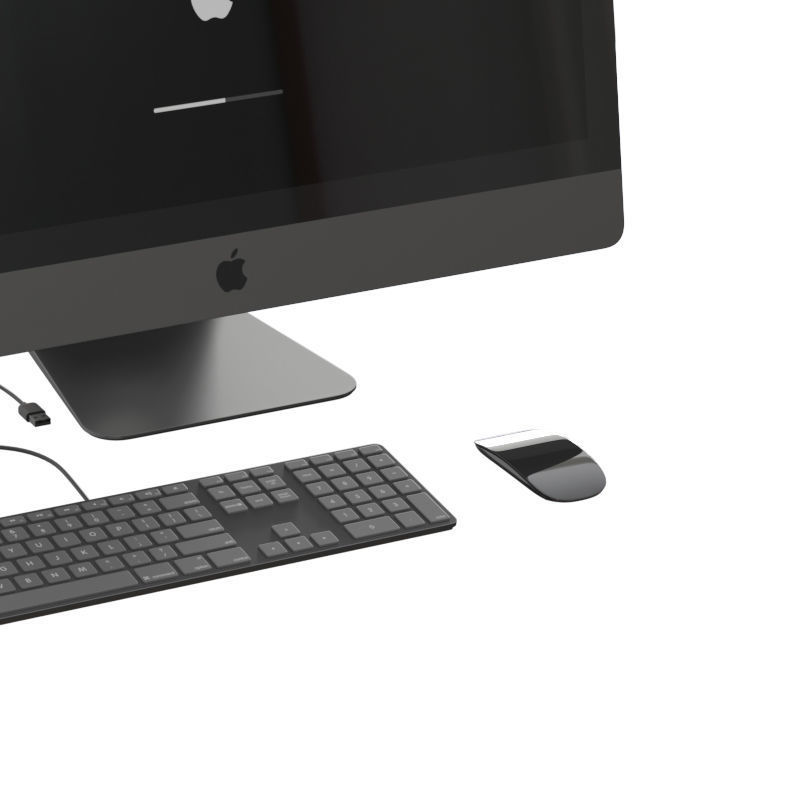 Apple iMac Pro 2020 3D model_3